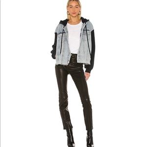 🔥 AllSaints Milena Hooded Jacket in Indigo Blue size M/L